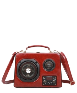 Bluetooth Speaker Satchel Shoulder Handbag 2201 RED